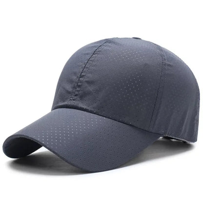 Casquette de soleil à séchage rapide pour femme, casquette de sport décontractée pour homme, casquette de baseball grande taille 60-65 cm, casquette à visière ajustable, casquette à visière