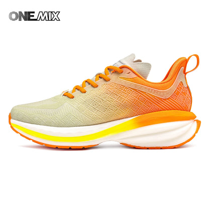 ONEMIX Chinese Sports Shoes New Shock-absorbent Men Running Shoes Non-slip Breathable Lightweight Outdoor Women Sneaker