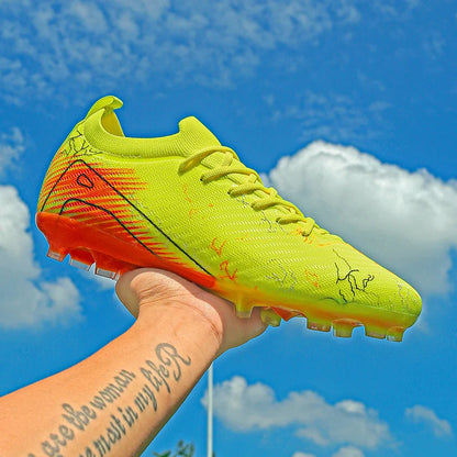 New Men's Football Boots Wholesale Cleats Non-Slip Sneakers Training Soccer Shoes Top Quality FG Drop Shipping Unisex Adult