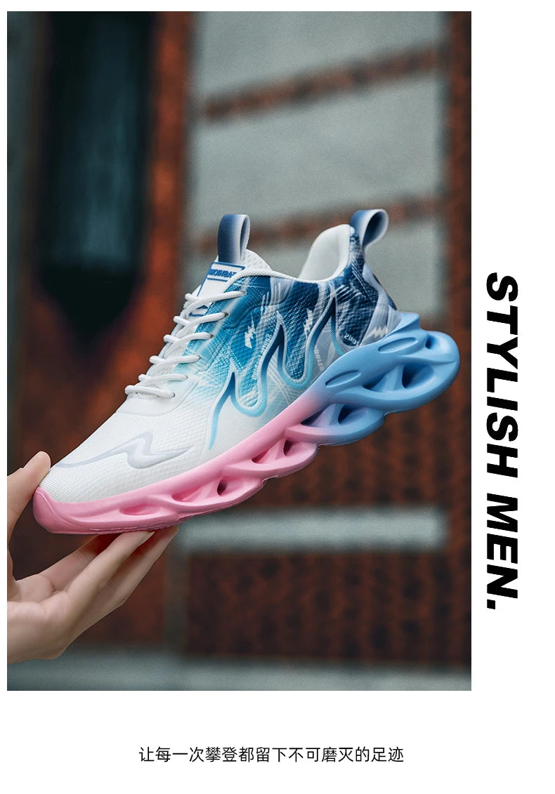Men Running Shoes Breathable Mesh Sports Shoes Cushion Casual Sneakers Lightweight Comfortable Tennis Shoes﻿ Athletic Footwear