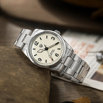 Watchdives WD1960S V2 Watch VH31 Sweep Second Movement Stainless Steel Sapphire Crystal Business Wristwatch Vintage Watches