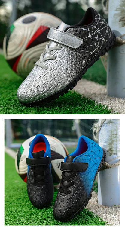 New Men Soccer Shoes Girls Cleats Outdoor Match Training Sport Football Boots Long Spikes Comfortable Breathable Boys Non Slip