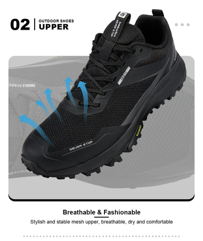 Ténis de caminhada para homem Baasploa: calçado de moda para atividades ao ar livre, leve e respirável; calçado casual masculino antiderrapante e resistente ao desgaste, ideal para escalada
