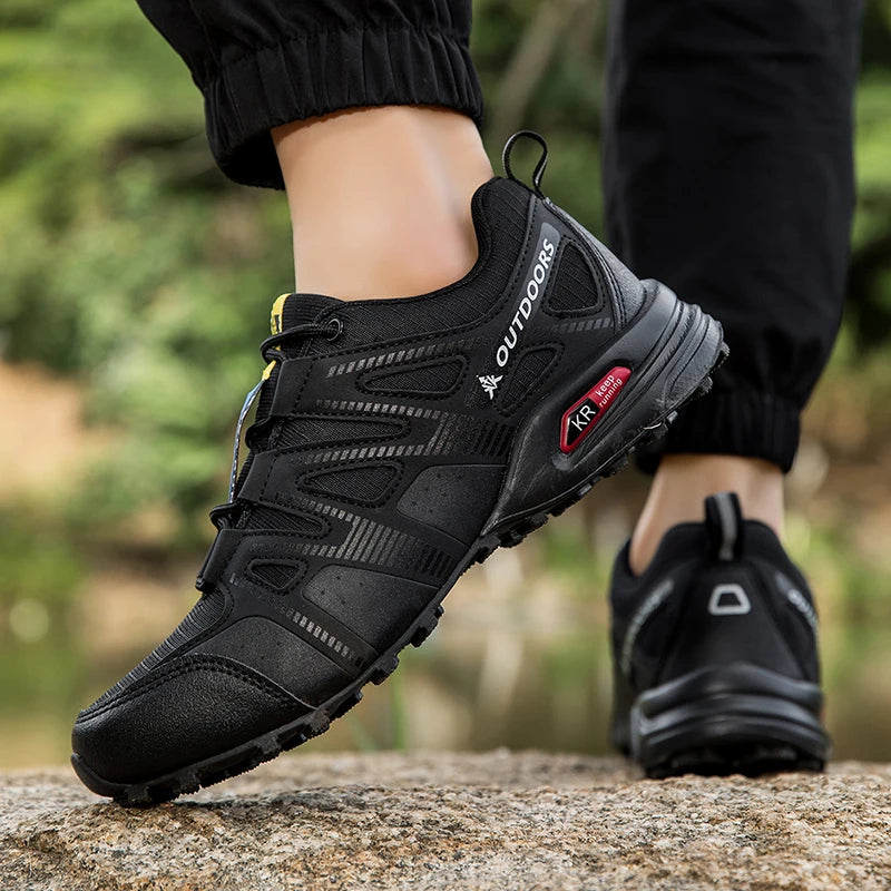 Men's Hiking Shoes Waterproof Non-slip All-terrain Outdoor Sports Shoes Hiking Camping Tactical Training Shoes Bicycle Shoes