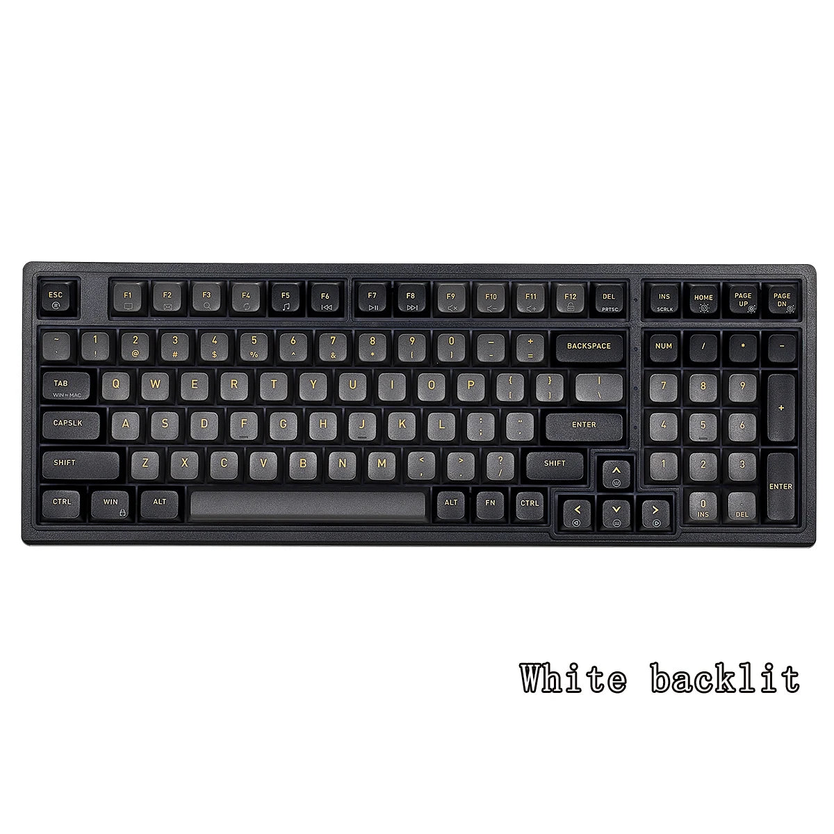 HEXGEARS M2 Mechanical Keyboard 87 Key Hot Swap PBT Gasket Structure White Backlit Macro Defined Gaming Mechanical Keyboard