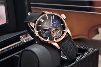 PAGANI DESIGN 2026 Men Mechanical Watch E3255Y 41mm Sapphire Crystal Stainless Steel Calendar Waterproof Reloj Hombre