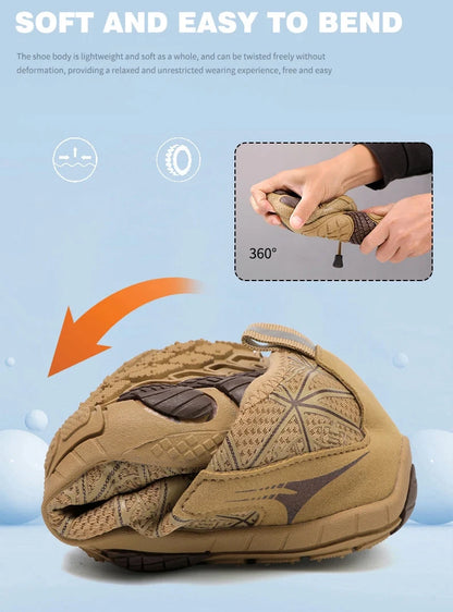 Men Wading Shoes Barefoot Quick-Drying Beach Shoes Outdoor Non-Slip Upstream Swimming Diving Shoes Women Water Sports Shoes