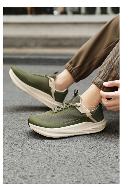 Men Running Shoes Marathon Speciality Sports Breathable Lightweight Women's Comfortable Nonskid Leisure Sneakers Plus Size 38-46