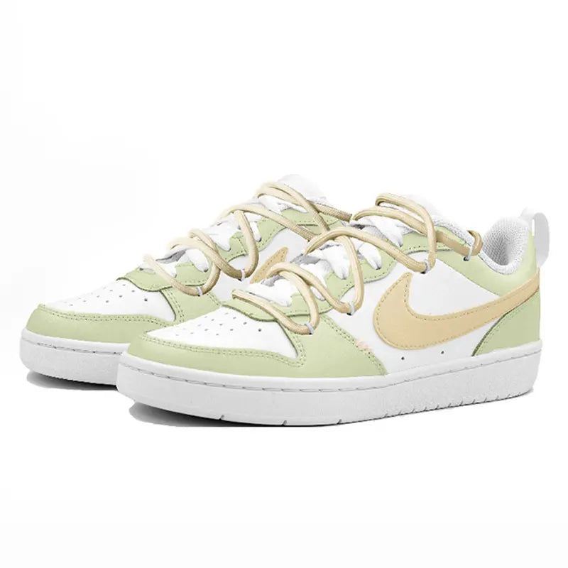 Custom Sneakers Nike Court Borough Green Grape Soda Fresh Sweet Cute Women's Skate Shoes
