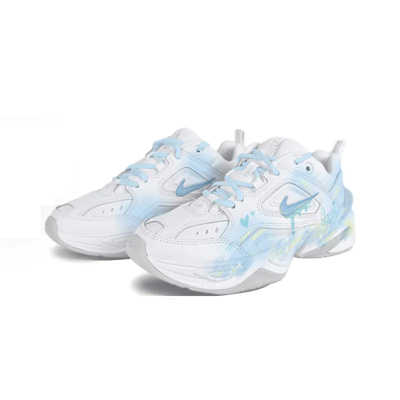 Custom Sneakers Nike M2K Tekno  Dreamy Island Fresh Hand-Painted  Women's Low-Top Retro Running Sneakers