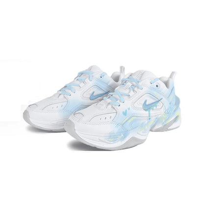 Custom Sneakers Nike M2K Tekno  Dreamy Island Fresh Hand-Painted  Women's Low-Top Retro Running Sneakers