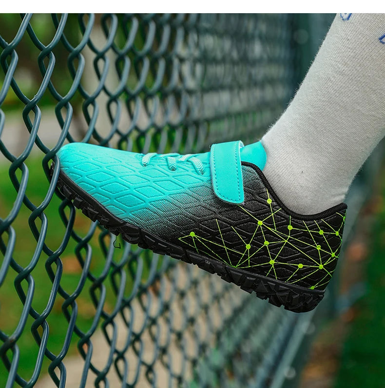 New Men Soccer Shoes Girls Cleats Outdoor Match Training Sport Football Boots Long Spikes Comfortable Breathable Boys Non Slip