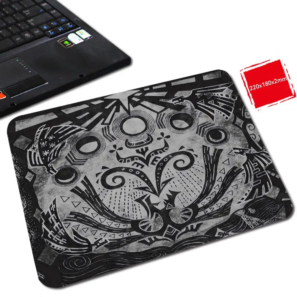 M_monster H_hunter W_world Mouse Pad Gabinete Gamer Pc Small Cute Desk Mat Mouse Pad Wrist Protector Computer Desk Accessories