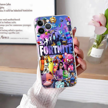 F-Fortnites-Cools maska za telefon za iPhone 17 16 15 14 13 12 11 Pro Max Plus, mekana navlaka, personalizirani DIY