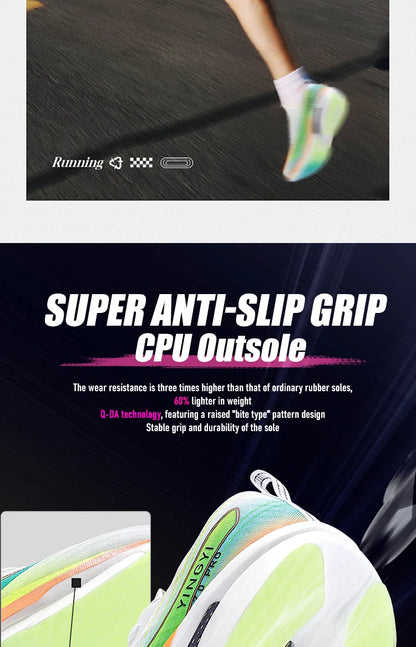 2025 IRUNSVAN SHADOW WING 2.0 PRO Sapatilhas de Corrida Desportivas de Maratona com Amortecimento Air Cushion, Placa de Carbono, Trail Running, Leves