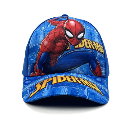 Marvel Spider-Man animefigur, basebollkeps, barnkeps med skärm, bomull/polyester, huvudbonad, solskydd för alla årstider, presenter