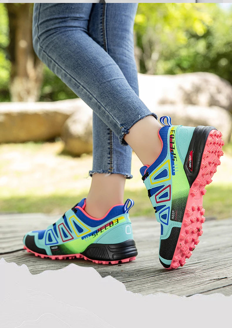 Men's Hiking Shoes Outdoor Sports Shoes Lace-up Hiking Shoes Women's Hiking Sports Shoes Non-slip Hunting Tactical Sports Shoes