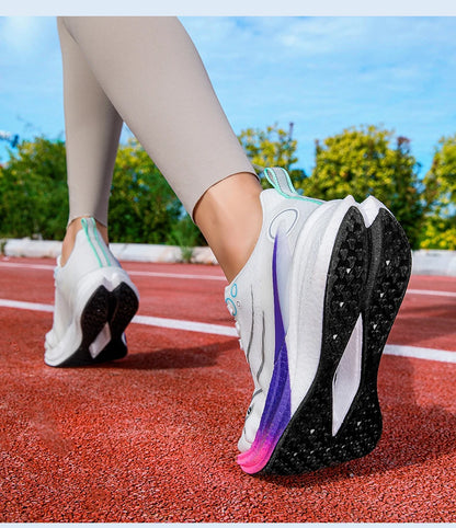 Men Carbon Board Running Shoes Marathon Long-Distance Running Sports Shoes Support Stable Casual Women Breathable Running Shoes