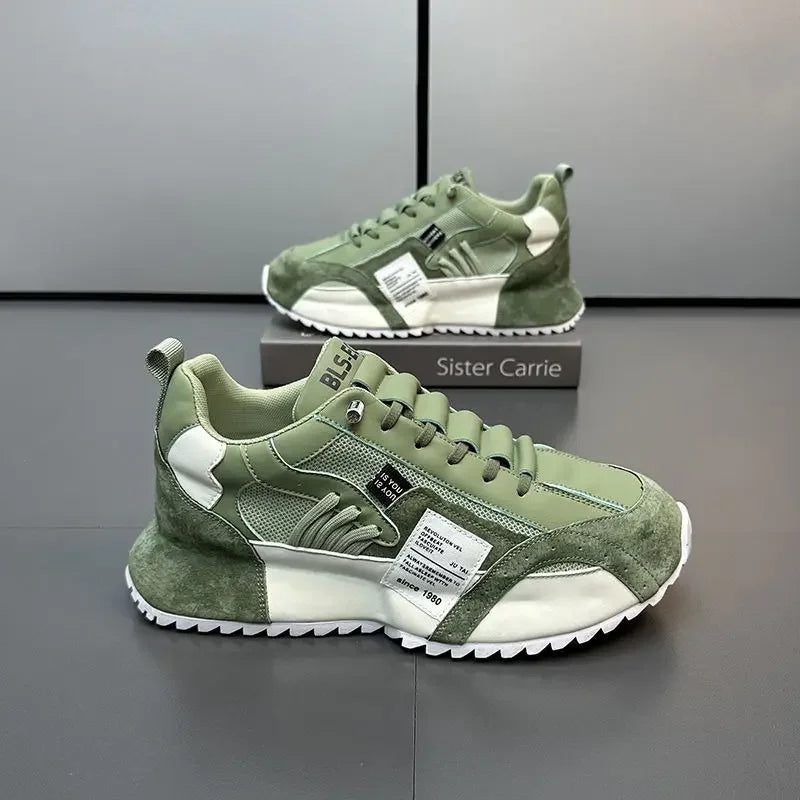 Men Luxury Sneakers Sports Shoes Moccasins Chunky Men Casual Sneakers Comfortable Breathable Trend Designed Personality Shoes