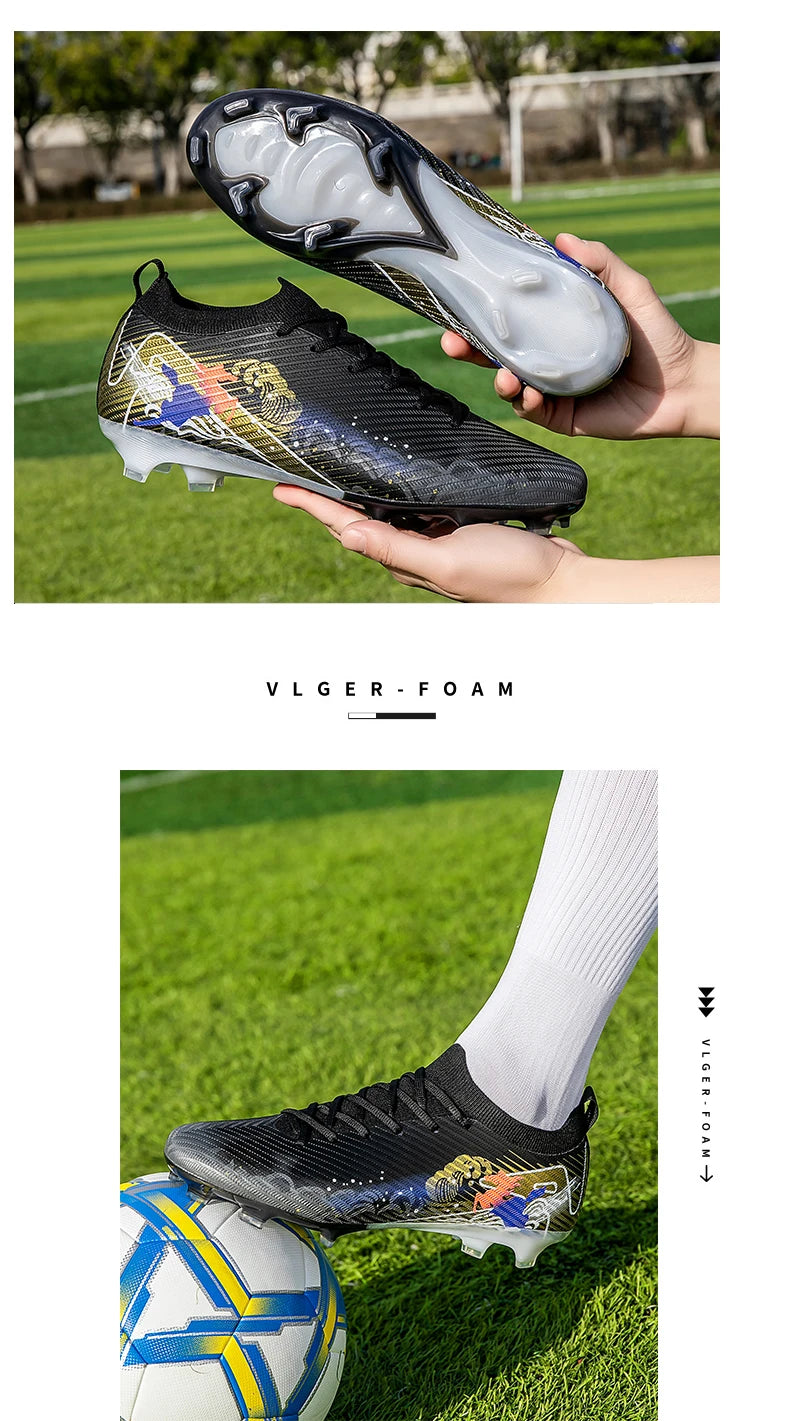 New Men Soccer Shoes Grass Ultralight Sport Comfortable Adult Non-Slip Football Boots Outdoor Cleats Sport Futsal Training Match