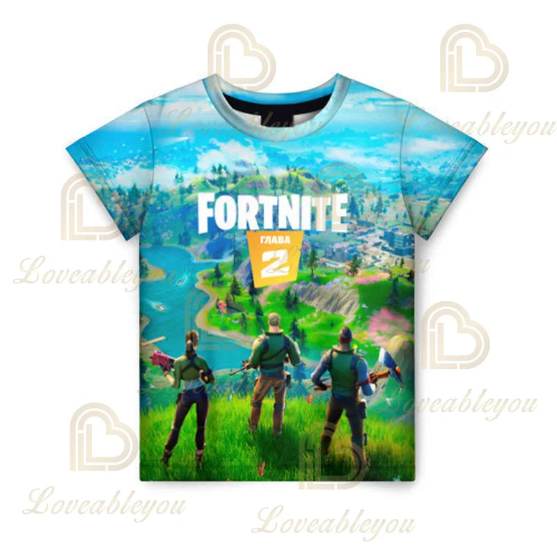 Sweatshirt com capuz Fortnite com impressão 3D, tamanho grande, sweatshirt com capuz, T-shirt para criança, hoodie streetwear da moda, casaco casual