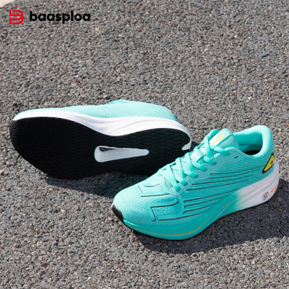Zapatillas profesionales de running Baasploa para hombre, ligeras y transpirables, zapatillas deportivas de jogging para mujer con placa de carbono y suela antideslizante