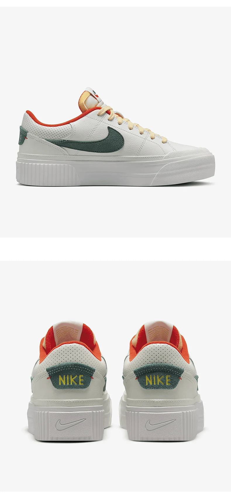 Nike Official Genuine Court Legacy Lift Women's Sport Low-top Sneakers FD0355-133