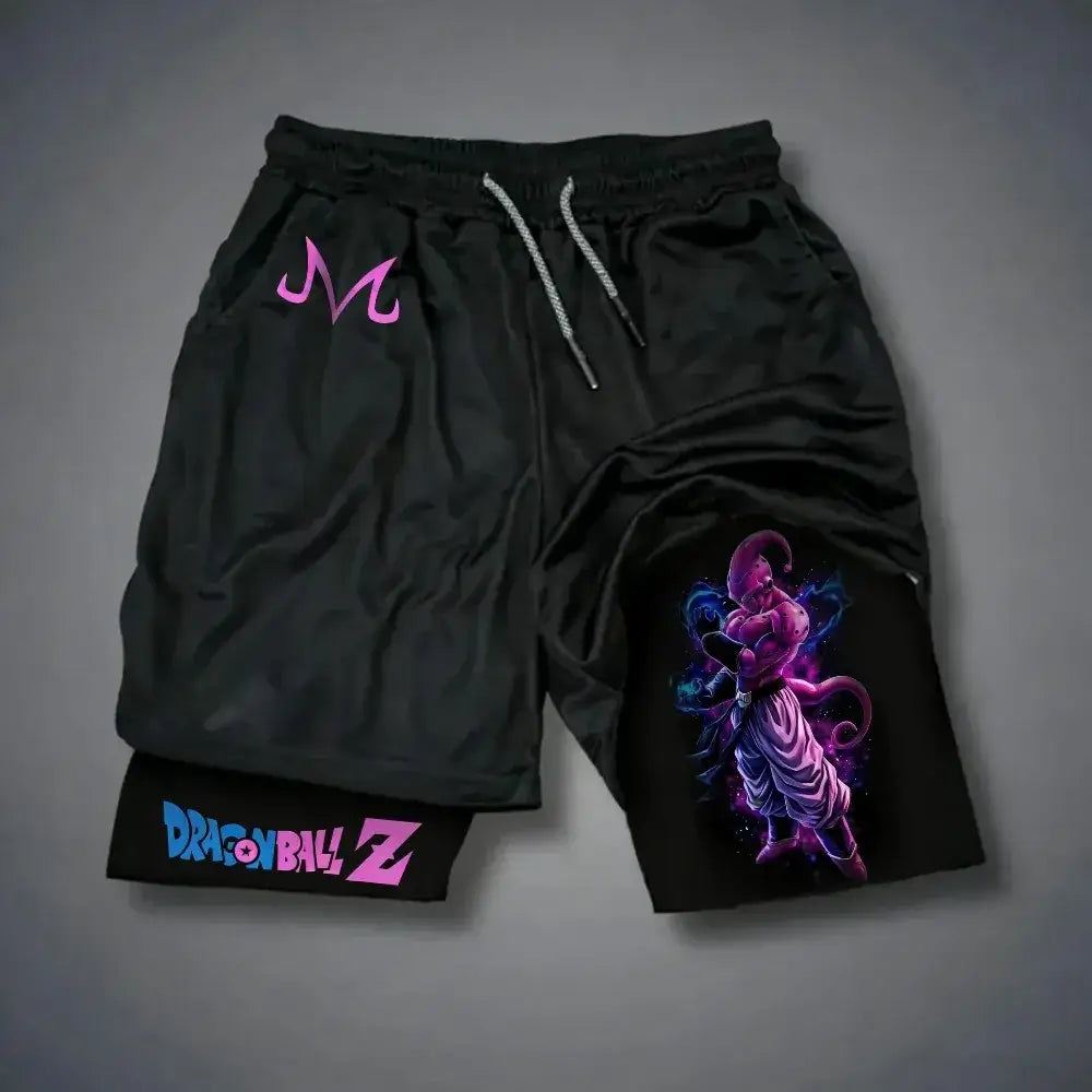 Produit gaming premium Fraquane, Dragon Ball Goku Unisex Harajuku Anime Printed 2026 Summer New Product Loose Sports Breathable Quick Drying Double Layer Shorts, produits de luxe, nouvelle génération, équipement gamer