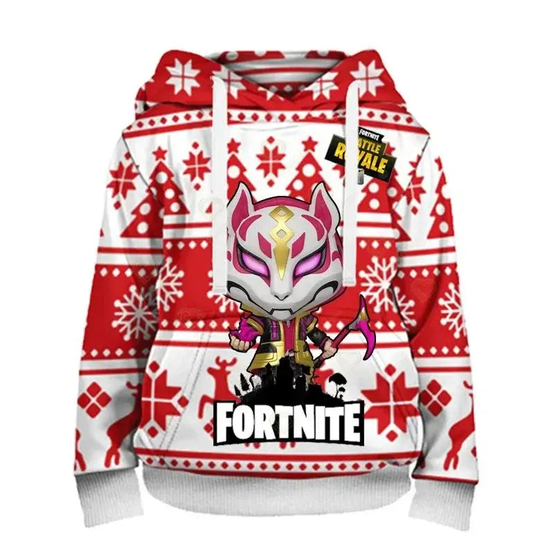 Ανδρικό φούτερ με κουκούλα Fortnite, μοντέρνα μπλούζα με 3D εκτύπωση, φούτερ με κουκούλα Battle Game για αγόρια και κορίτσια, χιπ χοπ, ανδρικό casual πανωφόρι