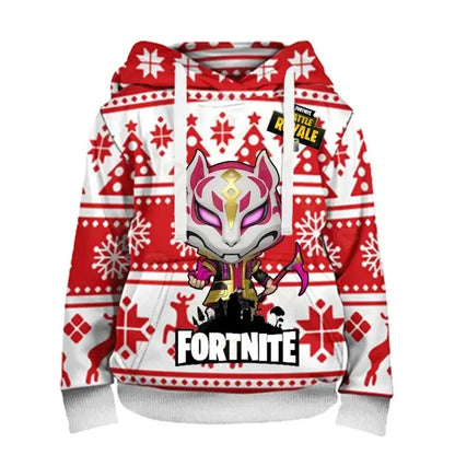 Ανδρικό φούτερ με κουκούλα Fortnite, μοντέρνα μπλούζα με 3D εκτύπωση, φούτερ με κουκούλα Battle Game για αγόρια και κορίτσια, χιπ χοπ, ανδρικό casual πανωφόρι