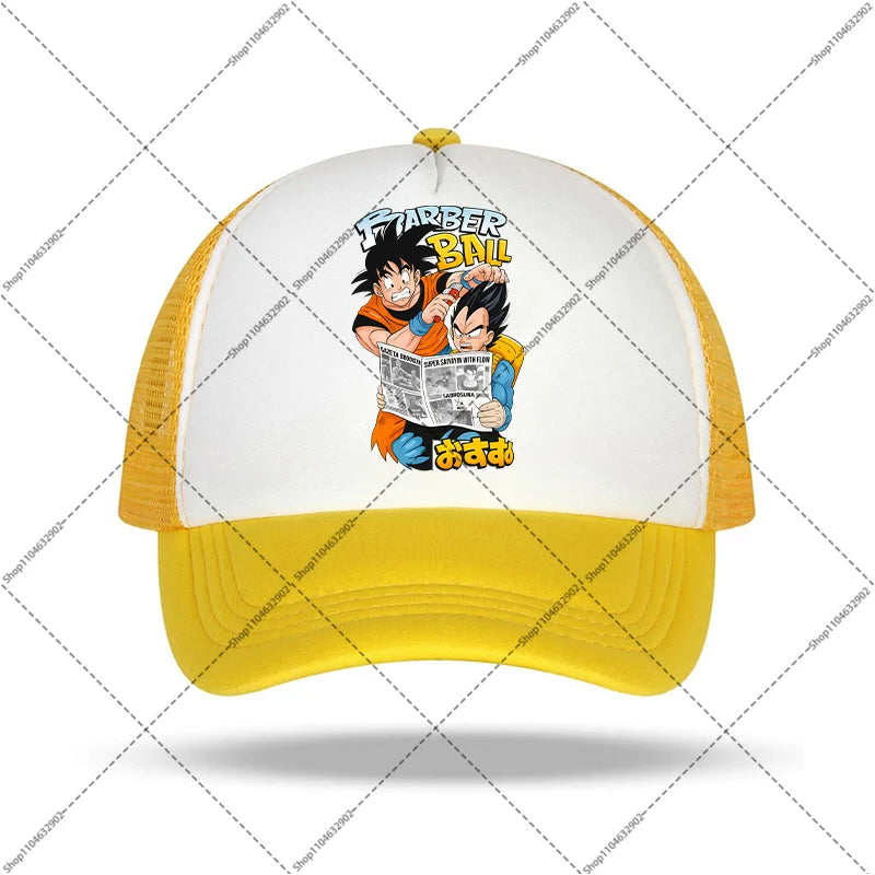 Dragon Ball-baseballkeps för kvinnor och män, solhattar, kepsar med tryck av seriefigurer och anime, bekväma unisex-bomullskepsar för vuxna, perfekta som sommargåvor och festpresenter