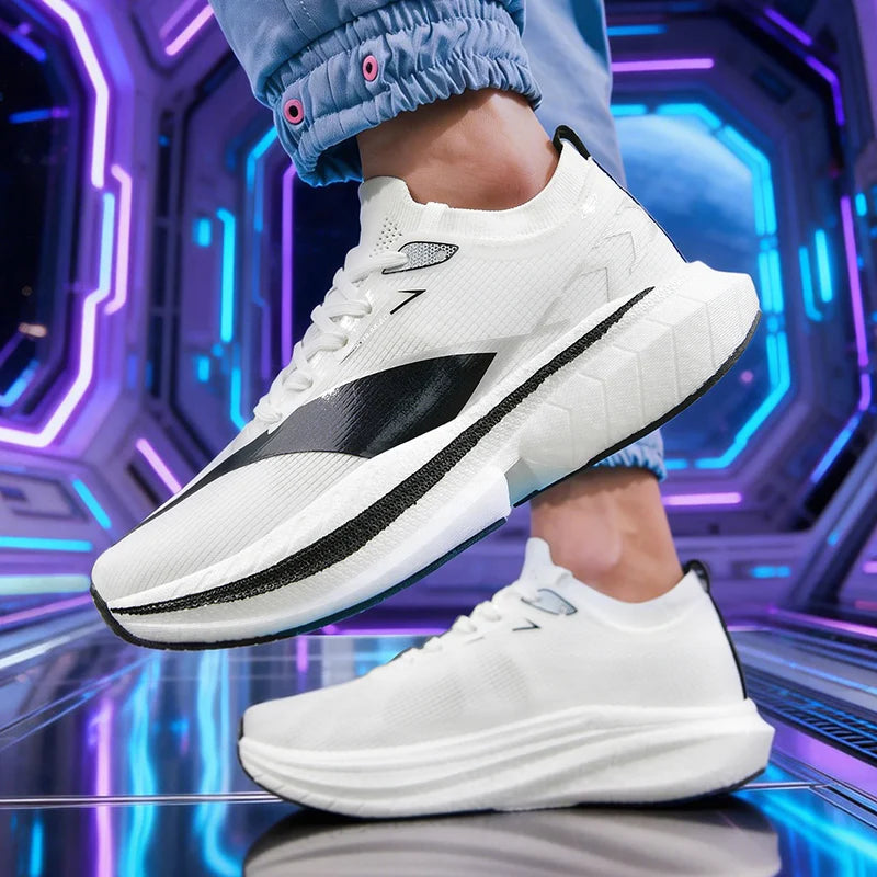 Men's Air Cushion Running Shoes Men Sneakers Carbon Board Marathon Jogging Shoes Outdoor Sport Shoes Teenis Male Casual Shoes