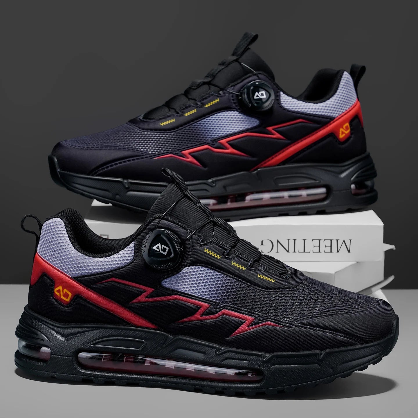 Spring & Summer Men's Running Shoes  Outdoor Hiking,Wear-Resistant Trail Shoes with BOA Closure,Breathable Sports & Casual Style