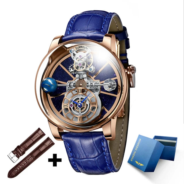 PINDU Upgraded Version Pindu Russian Roulette Celestial Series Quartz Watch Men's Astronomical Casino Las Vegas Men's Watch