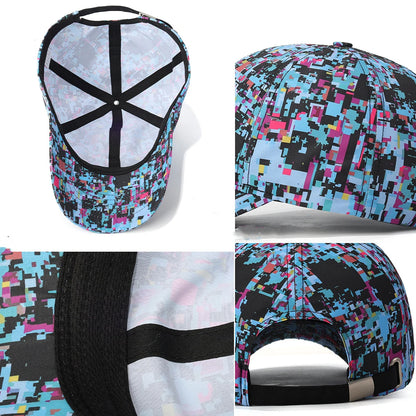 Sommar-graffiti-lysande basebollkeps, unisex, utomhus-solskyddskeps, modekeps, sportkeps, avslappnad keps med duckbill-form