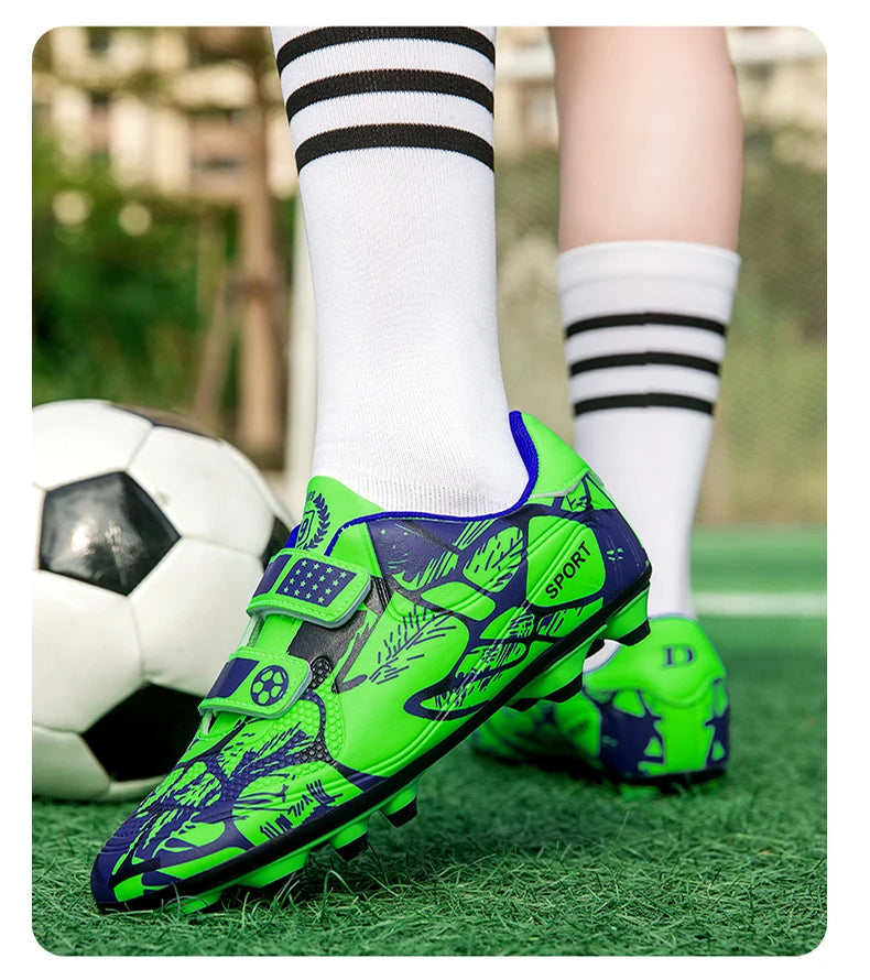 Soccer Cleats for Men Women Breathable Lightweight Anti Slip Firm Ground for Outdoor Football Training Match Sports