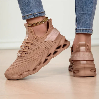Hot Sale Pink Casual Sneakers Women Men Blade Shoes Big Size 46 Light Breathable Running Shoes Shoes Men Mesh Sports Sneakers