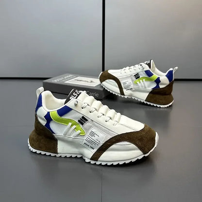 Men Luxury Sneakers Sports Shoes Moccasins Chunky Men Casual Sneakers Comfortable Breathable Trend Designed Personality Shoes