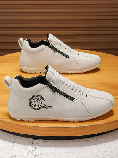 Men's Lightweight Casual Shoes Outdoor Entertainment Skateboarding Daily Walking Driving Shoes Comfortable Breathable Slip-On