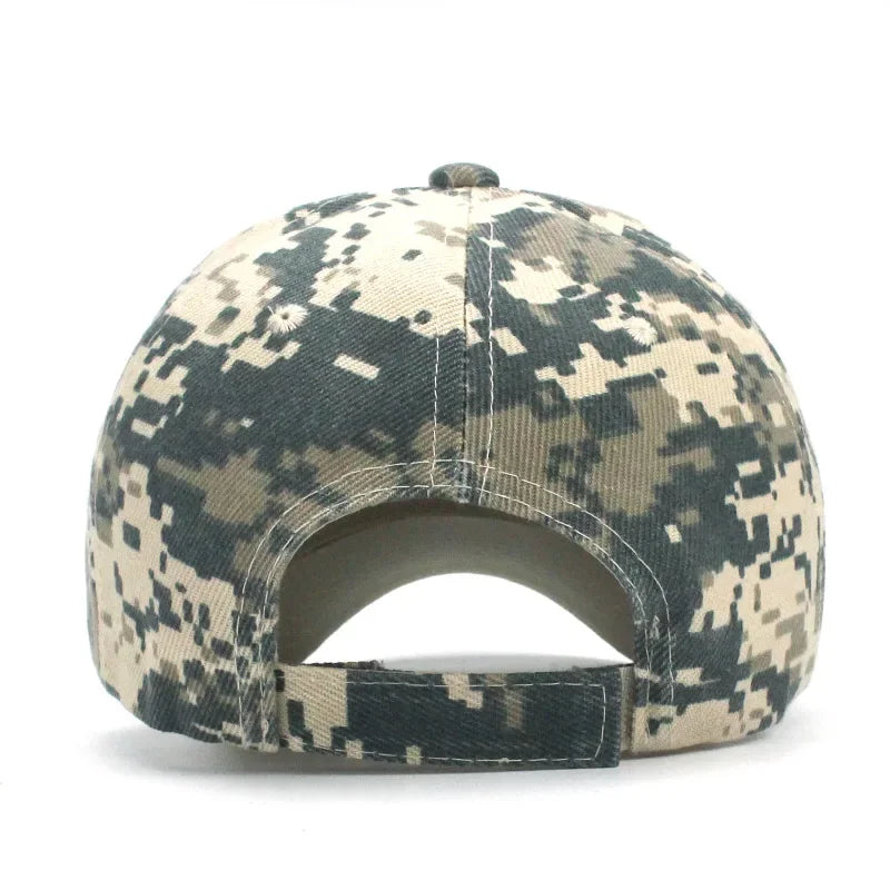 Men's Camouflage Baseball Caps Tactical Sunscreen Hat Adjustable Military Army Camo Airsoft Hunting Camping Hiking Fishing Caps