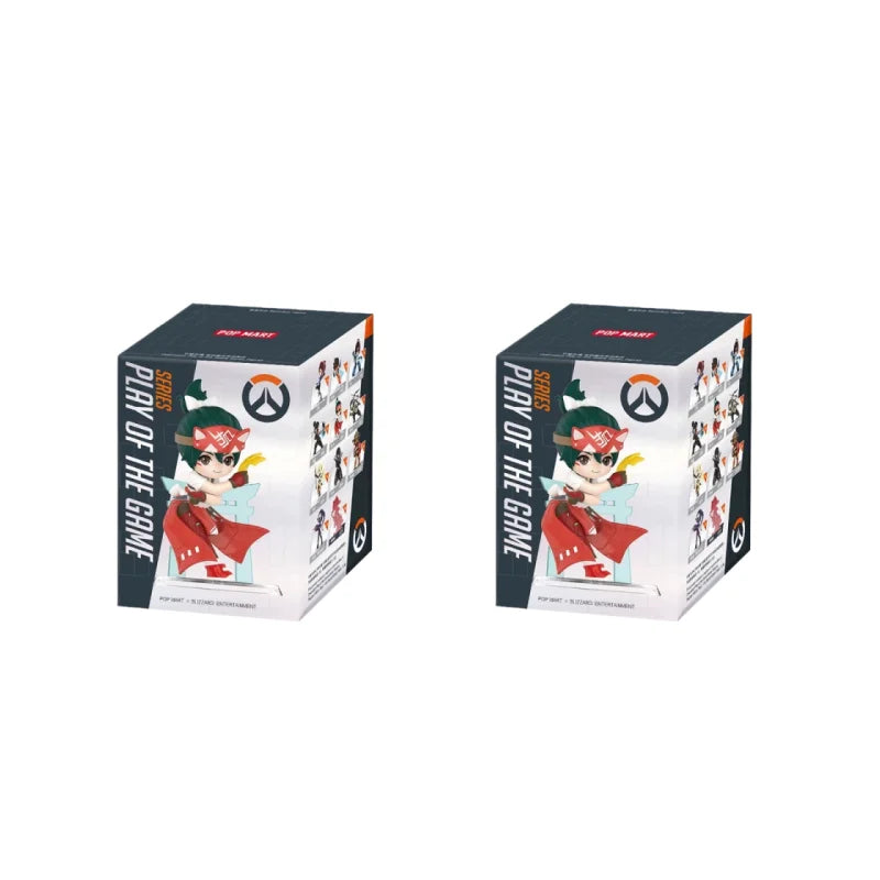 POP MART Genuína Overwatch Play Of The Game Series Blind Box — Figuras colecionáveis em PVC, ornamentos de secretária e modelos de brinquedo para fãs