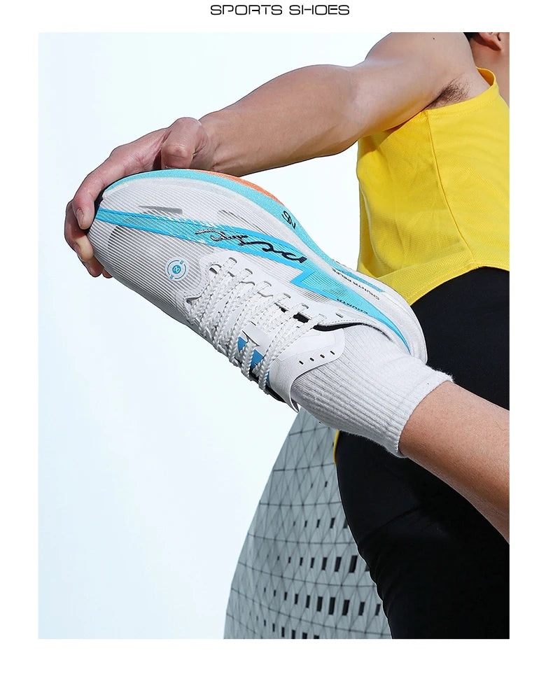 Men Running Shoes Carbon Board Speciality Marathon Sports Breathable Lightweight Women's Comfortable Nonskid Chunta Sneakers