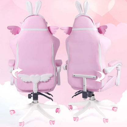 Pink Gaming Chair High-Quality Girls Cartoon Home Live Gamer Chair Comfortable Swivel Chair Adjustable Office Computer Chair