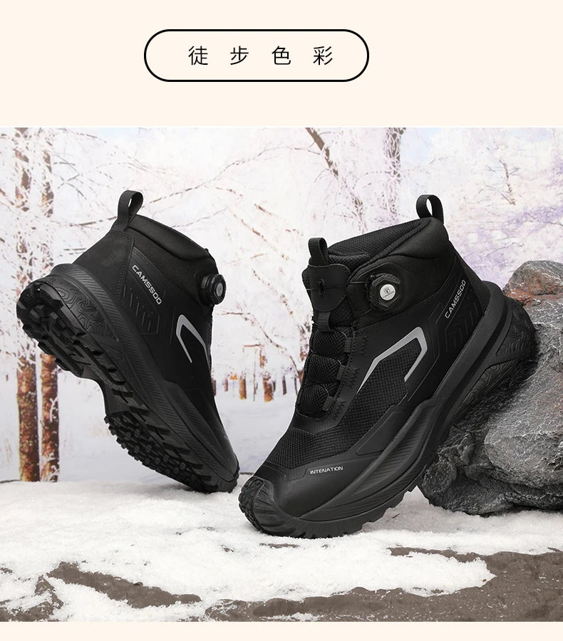 CAMSSOO Hiking Shoes Men Snow boots Outdoor Sports Climbing Shoes women Trekking Sneakers ankle boots hunting shoes travel boots
