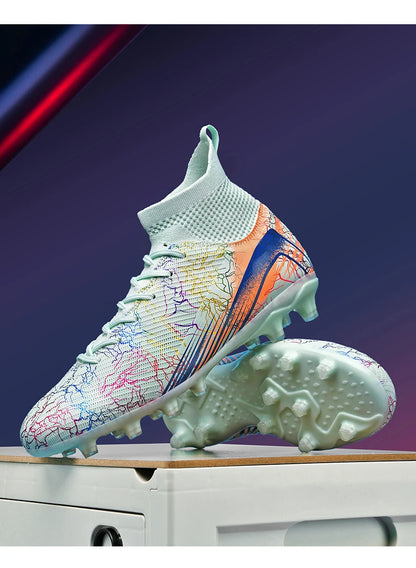Men Professional Football Shoes Society Cleats Soccer Shoes Original Indoor Football Field Boots Grass Training TF/FG Sneaker