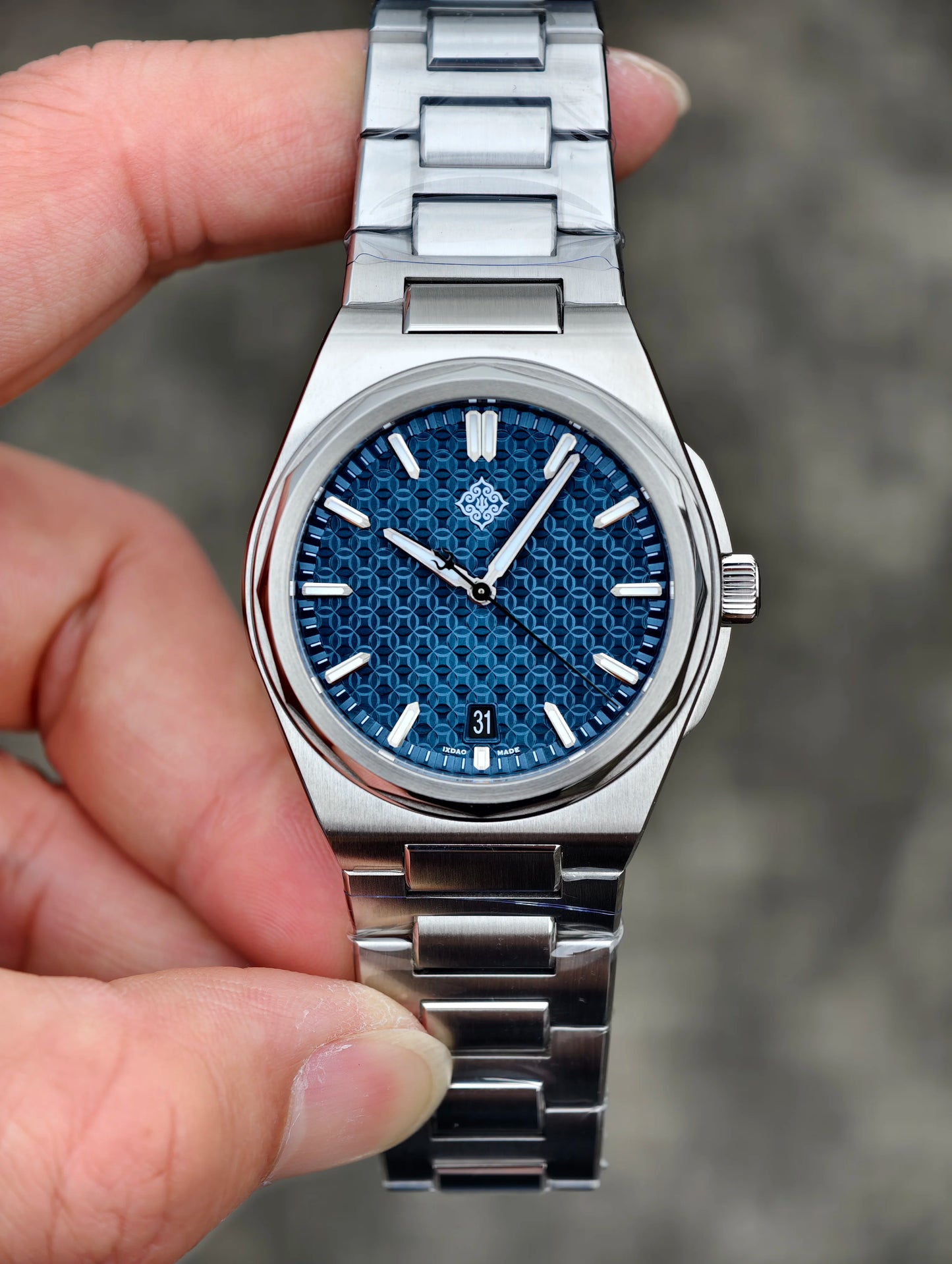 IX&DAO 2026 New Warrior 37mm Men's Automatic Mechanical Watch Blue Miyota 9015 Sapphire Stainless Steel Waterproof 10Bar