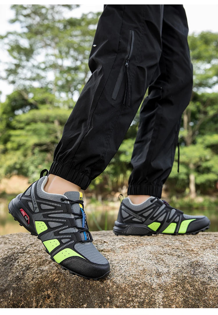 Men's Hiking Shoes Waterproof Non-slip All-terrain Outdoor Sports Shoes Hiking Camping Tactical Training Shoes Bicycle Shoes