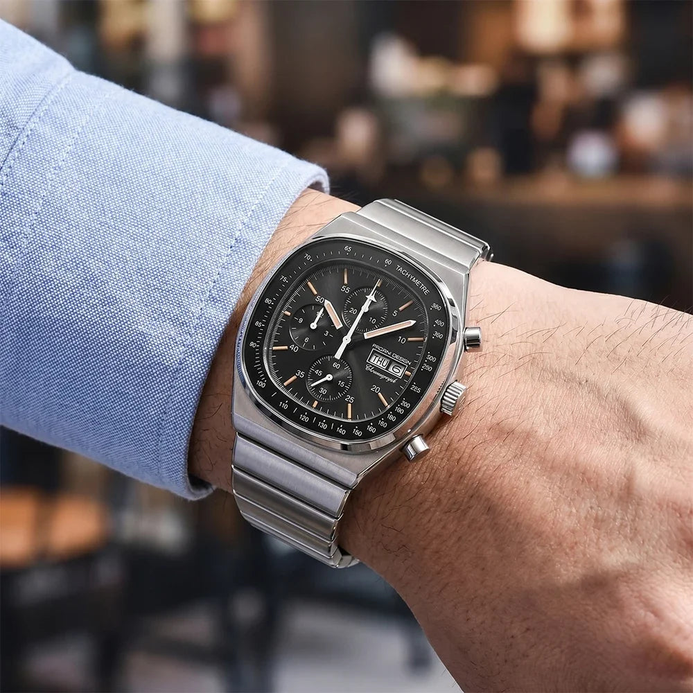 PAGANI DESIGN Men's Chronograph Watch Japan Miyota OS00 Movement Speed Tester Sapphire Waterproof Quartz Watch Reloj Hombre