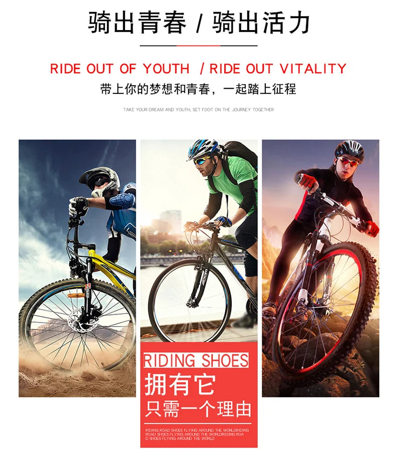 New cycling shoes road cycling men's racing competition self-locking speed cycling sports shoes women's Spd Cleats cycling shoes