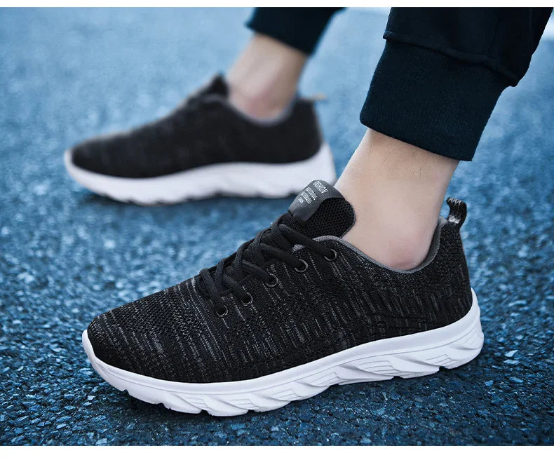 Sports Men Running Jogging Shoes Casual Sneakers Outdoor Lace Up Breathable Mesh Light Tennis Outdoor Walking Size 39-46